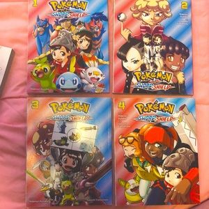 Volume 1-4 Pokémon Sword and Shield Manga